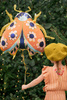 Duży Balon foliowy Biedronka na urodziny roczek party zwierzątka 87x75cm