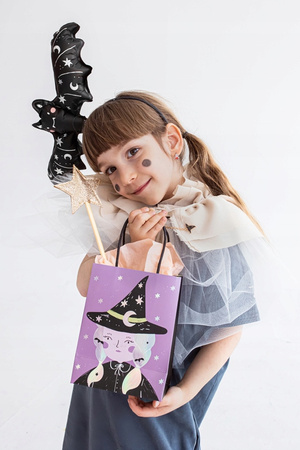 Duży Balon foliowy Nietoperz Czarny Dekoracja na Urodziny Halloween 40x13cm