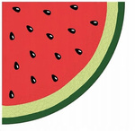 Serwetki Okrągłe Arbuz Just Watermelon na Urodziny Roczek Lato 32cm 12szt