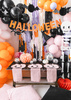 Duża Dekoracja Wisząca Szkielet Biały Girlanda Ozdoba na Halloween 110cm