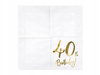 Serwetki na 40 urodziny 40th Birthday 33x33cm 20sz