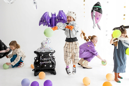 Balon foliowy Nietoperz Fioletowy Dekoracja na Urodziny Halloween 119x51cm