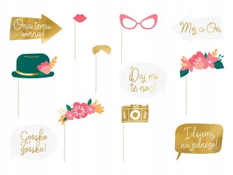 Zestaw do zdjęć WIECZÓR PANIEŃSKI fotobudka 12szt