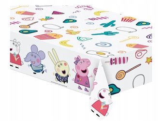 Obrus Świnka PEPPA PIG foliowy na URODZINY 120x180