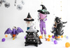Duży Balon foliowy Czarny Kot Holograficzny na Urodziny Halloween 96x95cm