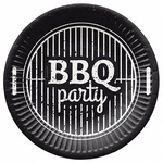 Talerzyki BBQ Party na Grill Garden Party Urodziny Roczek Lato 18cm 8szt