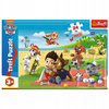 Puzzle PSI PATROL Zabawa na kocu SKYE RUBBLE MARSHALL 24 elementy TREFL 3+