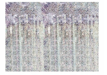 Kurtyna DUŻA HOLOGRAFICZNA SREBRNA 100x250cm ZDJĘĆ