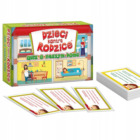 GRA Dzieci kontra Rodzice QUIZ O NASZYM DOMU rodzinna PREZENT na urodziny