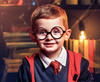 Okulary Czarodzieja Harry Potter Kujon Absolwent Przebranie Kostium Czarne