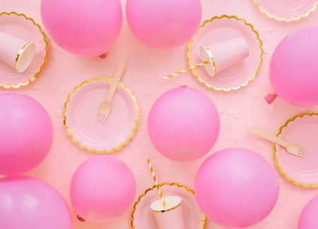 Balony ECO 30cm pastelowe RÓŻOWY 10szt na urodziny
