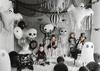 Balony Białe Przezroczyste Czarne Pająki Dekoracje na Halloween 6szt 36cm