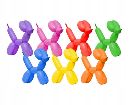 Długie Balony Do Modelowania Rurki Modeliny Pastelowe Kolorowe mix 100szt