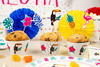 Pikery Kolorowe Aloha Party Hawajskie na muffinki babeczki urodziny 6szt