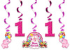 Świderki na Roczek 1 urodziny dziewczynki RÓŻOWE