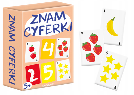 GRA mini ZNAM CYFERKI karciana edukacyjna rodzinna obrazkowa PREZENT nauka