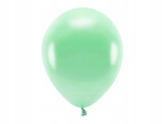 Balony ECO 30cm metaliczne MIĘTA 10szt na urodziny