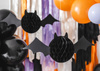 Czarny Nietoperz Honeycomb Dekoracja Wisząca na Urodziny Halloween 45x17cm