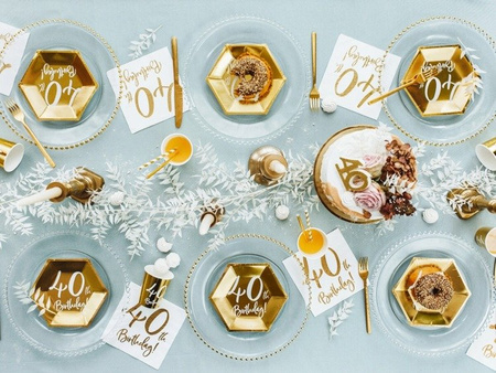Serwetki na 40 urodziny 40th Birthday 33x33cm 20sz