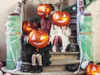 Torebka Czarna Nietoperze na Prezenty Ozdobna Urodziny Halloween 14x18x8cm
