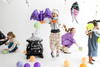 Balon foliowy Nietoperz Fioletowy Dekoracja na Urodziny Halloween 119x51cm