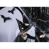 Czapka WIEDŹMY Czarodzieja kapelusz CZARNY czarownicy na Halloween bal 42cm
