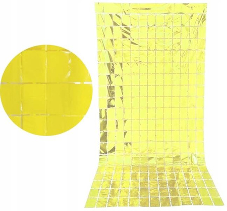 DUŻA Kurtyna ŻÓŁTA panelowa 100x200cm dekoracyjna