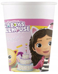 Kubeczki papierowe Koci Domek Gabi Gabby's Dollhouse na urodziny 200ml 8szt