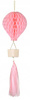 Duża Dekoracja bibułowa Balon honeycomb Różowy na Baby Shower Roczek 90cm