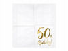 Serwetki na 50 urodziny 50th Birthday 33x33cm 20sz