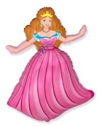 Balon foliowy Księżniczka Różowa na urodziny 35cm