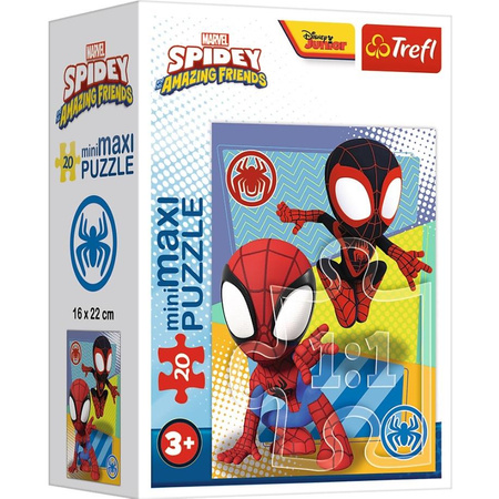 Puzzle MINI MAXI Niesamowity SPIDEY SPIN Miles PREZENT układanka 20el TREFL