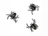 Pająki plastikowe Czarne Dekoracja Ozdoba na Urodziny Halloween 3x3cm 10szt