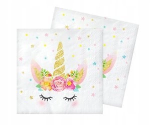 Serwetki JEDNOROŻEC 33x33cm roczek urodziny 20szt
