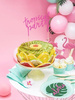 TOPPER na tort ALOHA FLAMINGI RÓŻOWE 15-23cm 6szt