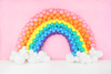 Balony Rainbow BIAŁE white Pastelowe na URODZINY CHRZEST WESELE 23cm 100szt