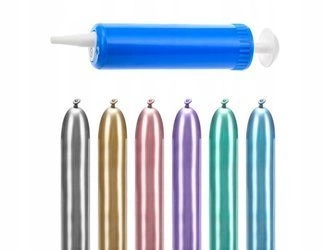 Balony MODELINY GLOSSY 130cm z pompką 30szt roczek