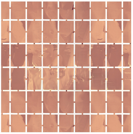 DUŻA Kurtyna RÓŻOWE ZŁOTO panelowa kwadraty dekoracyjna ROSE GOLD 100x200cm