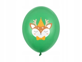 Balony JELONEK zielony na URODZINY roczek 5sz 36cm