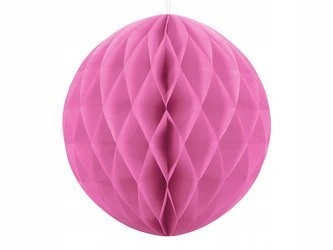 Kula bibułowa RÓŻOWA 30cm na Urodziny Wesele 1szt