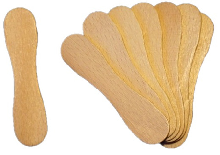 Patyczki drewniane MOTYLKI do lodów zaokrąglone kreatywne 72x17x2mm 50szt