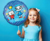 Duży Balon Foliowy Kicia Kocia i Nunuś na Urodziny Roczek Party Kotek 46cm
