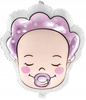 DUŻY Balon foliowy BOBAS DZIEWCZYNKA BABY SHOWER