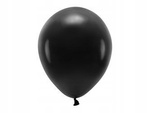 Balony ECO 30cm pastelowe CZARNY 10szt na urodziny