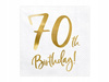 Serwetki na 70 urodziny 70th Birthday 33x33cm 20sz