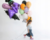 Balon foliowy Nietoperz Fioletowy Dekoracja na Urodziny Halloween 119x51cm