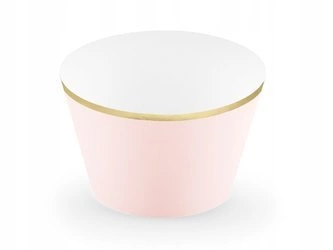 Papilotki RÓŻOWE do babeczek na muffinki 6szt