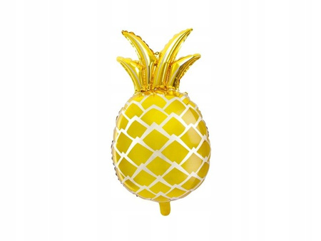 Balon foliowy Złoty Ananas 38x63cm na urodziny