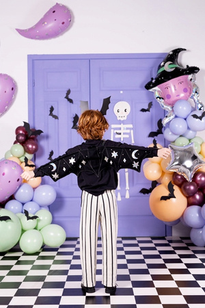 Duża Dekoracja Wisząca Szkielet Biały Girlanda Ozdoba na Halloween 110cm