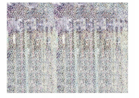 Kurtyna DUŻA HOLOGRAFICZNA SREBRNA 100x250cm ZDJĘĆ
